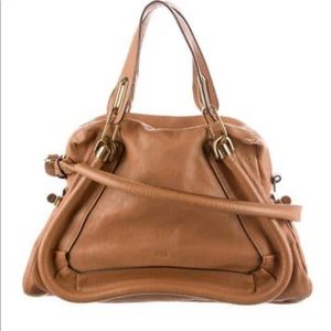 CHLOE PARATY Tan Leather Paraty Bag